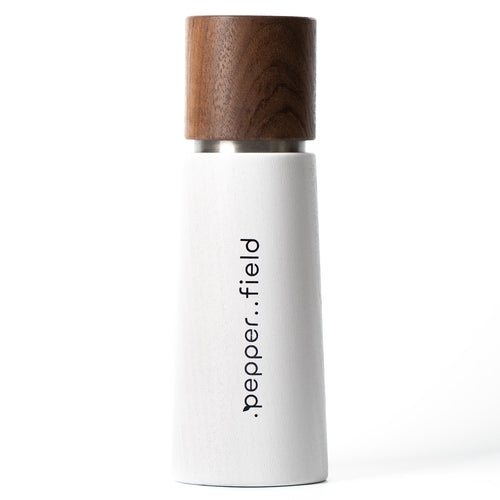 White wooden original .pepper..field grinder