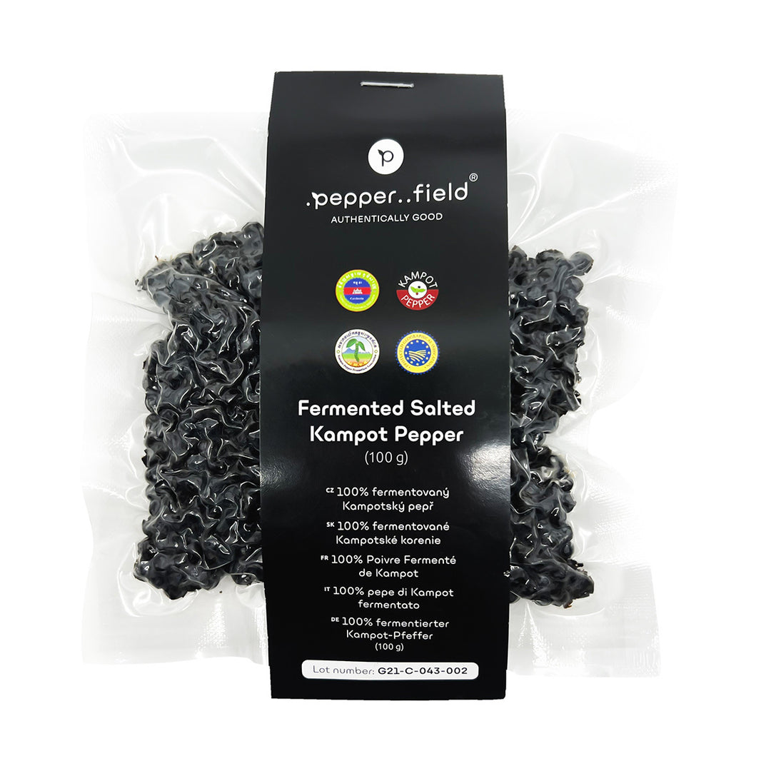 Fermented salted Kampot  pepper 
