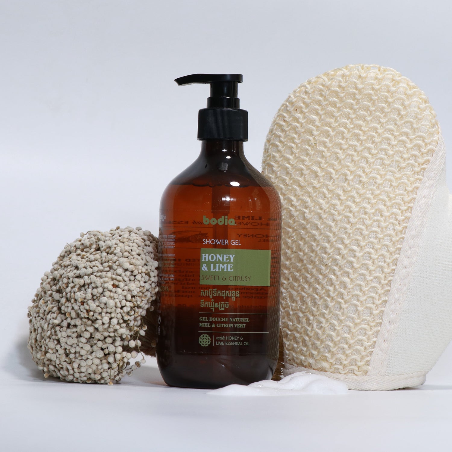 Bodia shower gel – honey & lime 